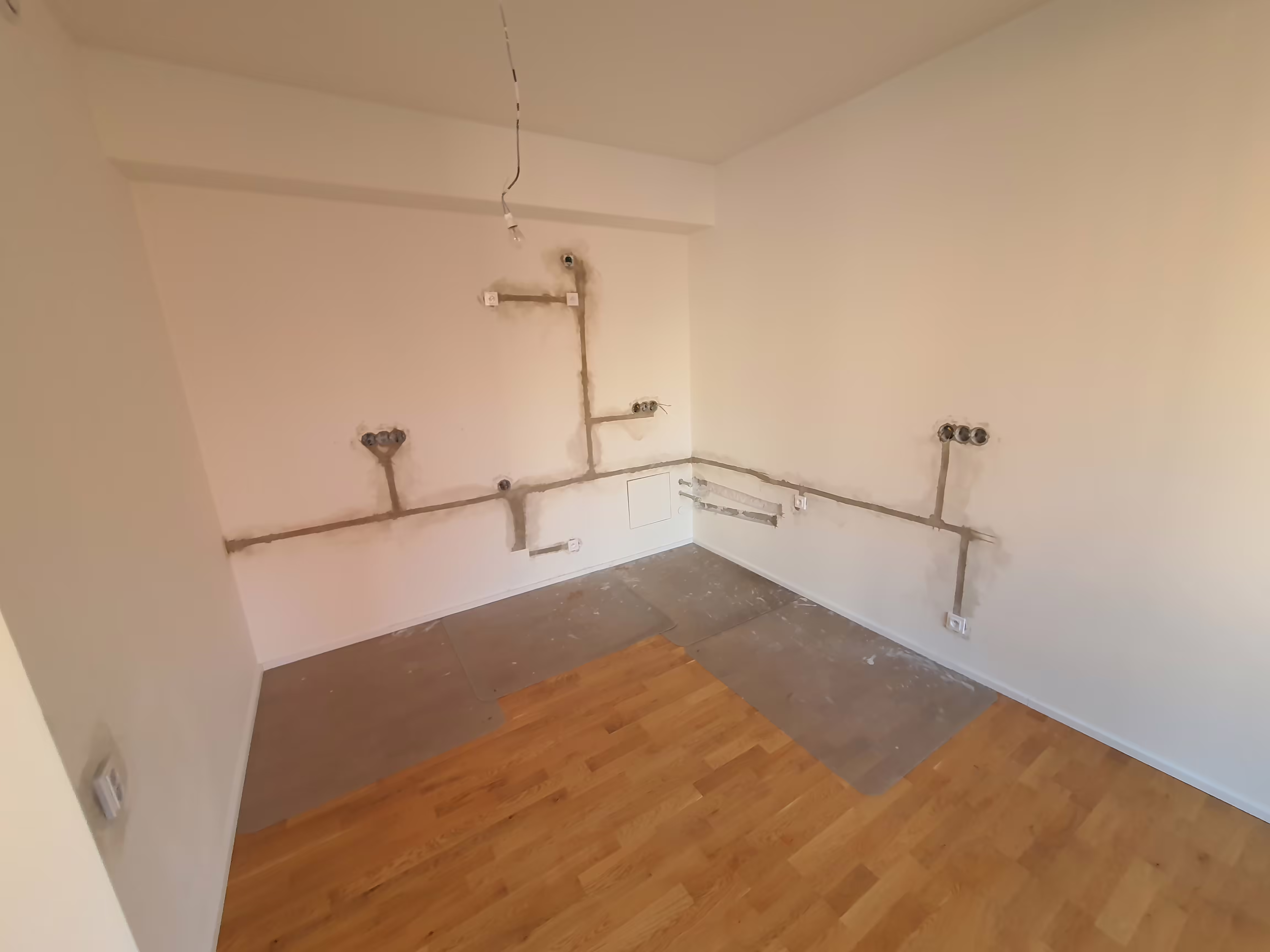 Nové rozvody elektroinstalace v kuchyni